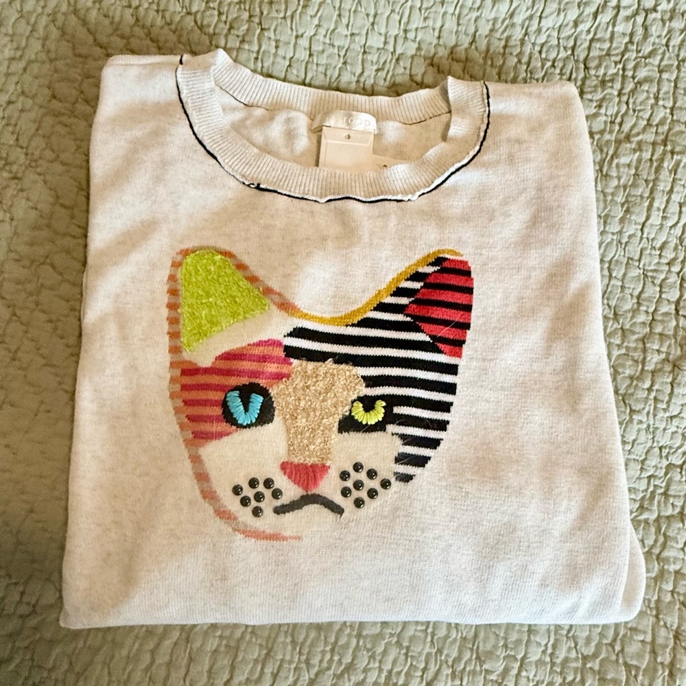 Lisa Todd Kool Kat Cat Sweater 2X